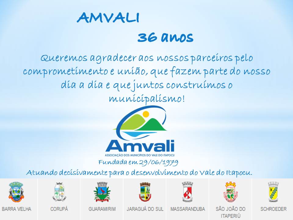 You are currently viewing Amvali Comemora 36 anos