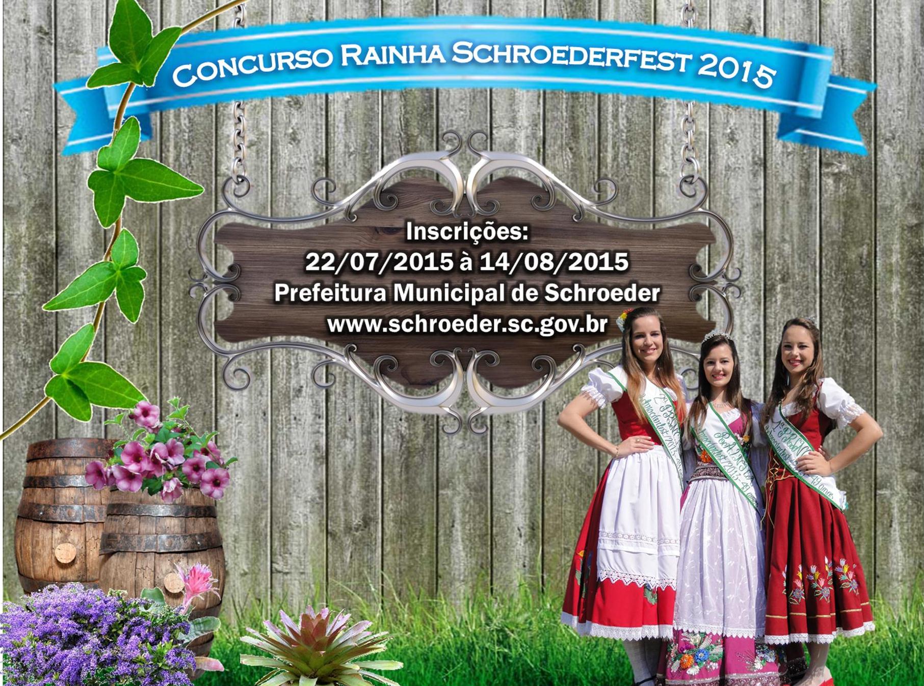 Read more about the article Abertas as inscrições para Rainha da Schroederfest 2015