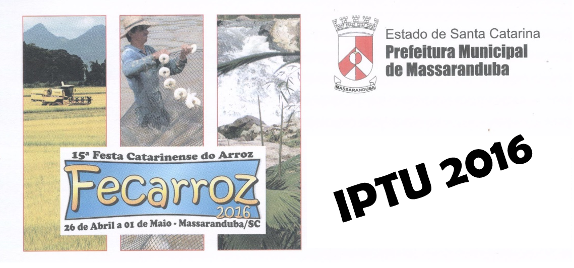 Read more about the article Disponíveis os carnês de IPTU e Alvará de 2016