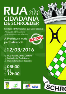 Read more about the article Schroeder promove “Rua da Cidadania”