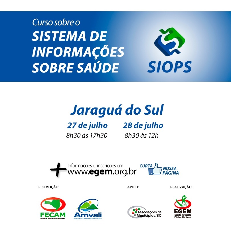 Read more about the article Curso sobre o Sistema de Informações sobre Saúde – SIOPS