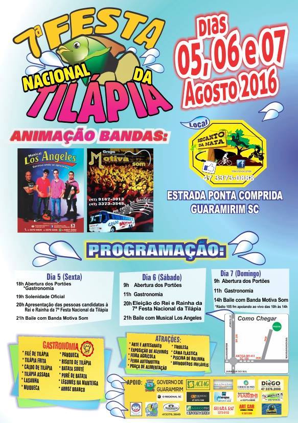 Read more about the article Inicia nesta sexta a 7ª Festa Nacional da Tilápia