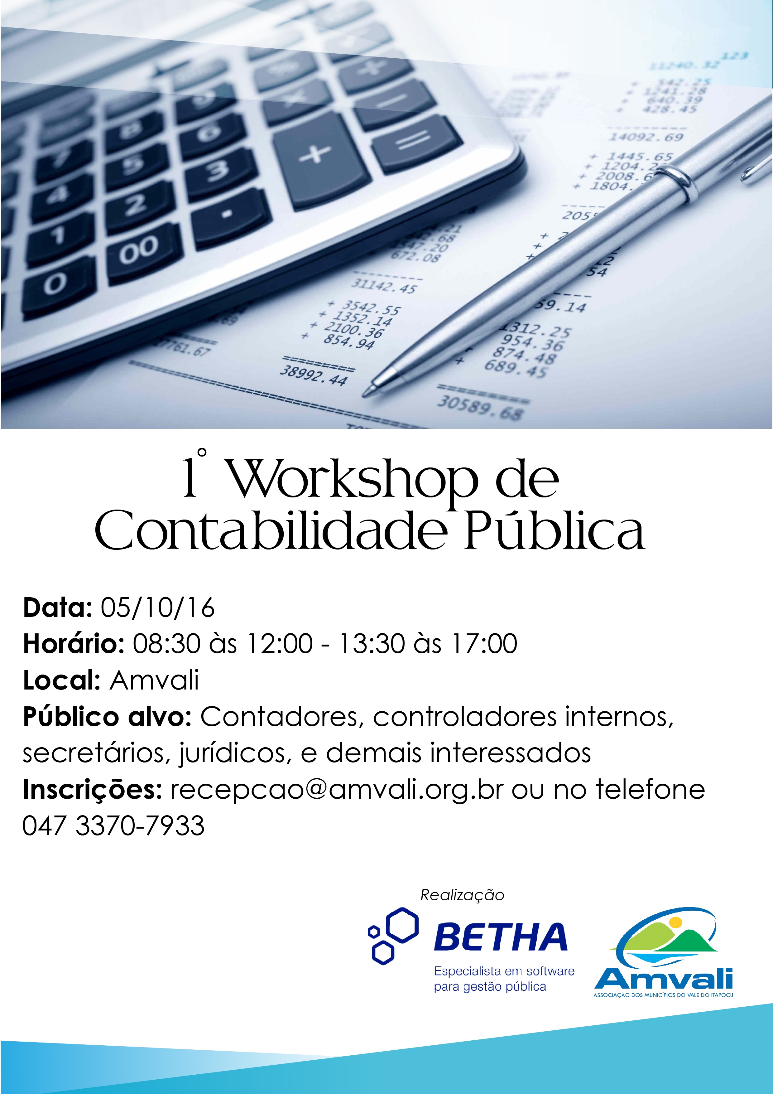 Read more about the article 1º Workshop de  Contabilidade Pública