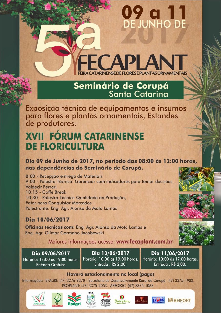 You are currently viewing 5ª FECAPLANT – Feira Catarinense de Flores e Plantas Ornamentais