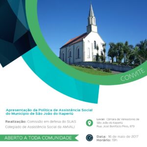 Read more about the article Apresentação da Política de Assistência Social do Município de São João do Itaperiú