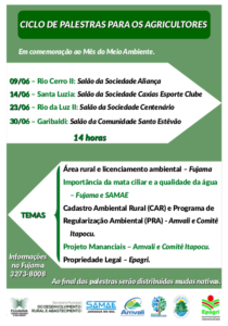 Read more about the article Agricultores de Santa Luzia terão palestra sobre Meio Ambiente nesta quarta-feira