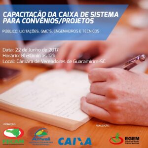 Read more about the article AMVALI realiza Capacitação da CAIXA de Sistema para Convênios e Projetos