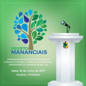 Read more about the article Projeto Mananciais se apresenta na Câmara de Vereadores de Jaraguá do Sul