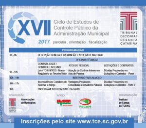 Read more about the article Jaraguá do Sul sediará etapa do XVII Ciclo de Estudos do TCE/SC de Controle Público da Administração Municipal