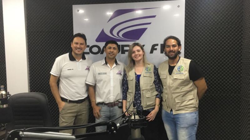 Read more about the article Representantes do Projeto Mananciais estiveram nos Estúdios da Rádio Corupá FM