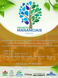 Read more about the article Projeto Mananciais será apresentado a produtores rurais na próxima terça-feira na Sociedade Águia Dourada