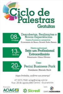 Read more about the article Ciclo de palestras gratuitas inicia na próxima quarta-feira (8)