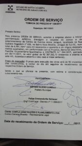 Read more about the article Assinada ordem de serviço para revitalização da Arena