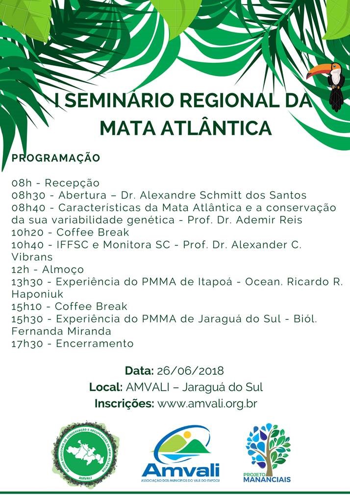 You are currently viewing Participe do nosso Seminário Regional da Mata Atlântica!