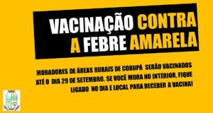 Read more about the article Corupá inicia vacinação contra febre amarela