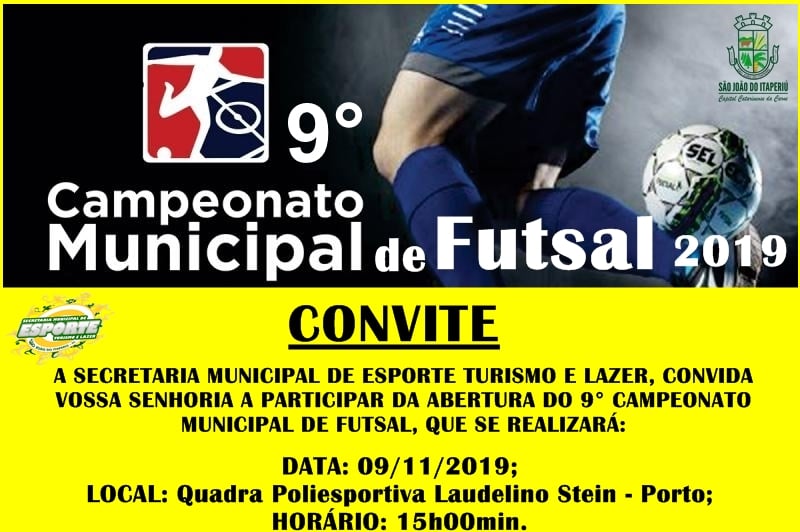 You are currently viewing 9° Campeonato Municipal de Futsal de São João do Itaperiú