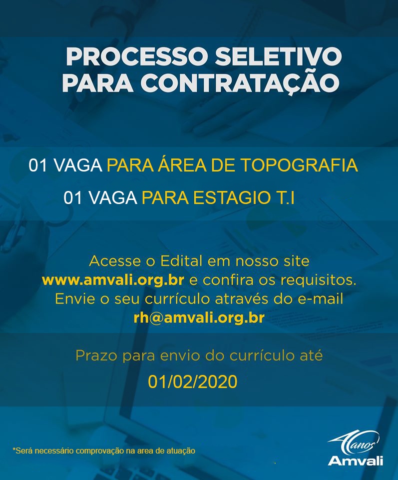 You are currently viewing PROCESSO SELETIVO – TOPOGRAFIA E TI