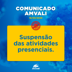 Read more about the article Amvali suspende os atendimentos presenciais