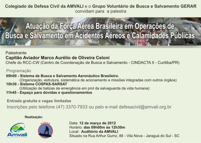 You are currently viewing AMVALI realiza palestra sobre atuação da Força Aérea Brasileira