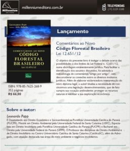 Read more about the article Professor da Escola de Governo lança livro sobre o novo código florestal