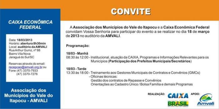 Read more about the article AMVALI e CEF realizam evento na próxima segunda-feira