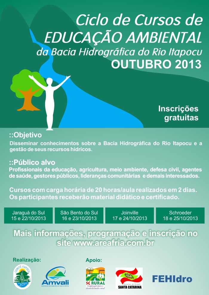 You are currently viewing Comitê Itapocu e AMVALI realizam Ciclo de Cursos de Educação Ambiental