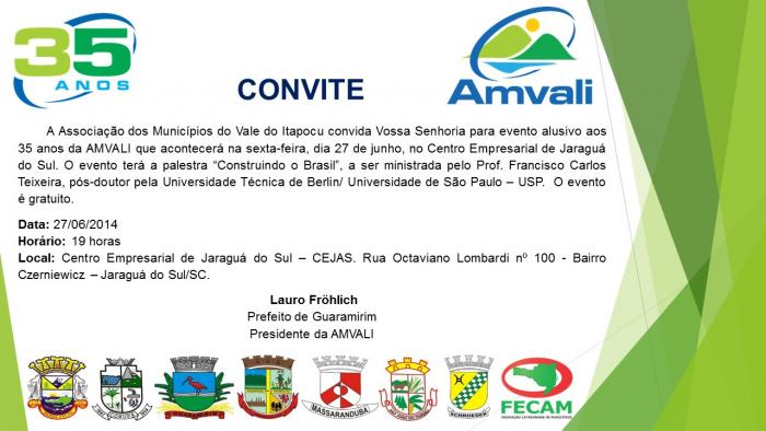 Read more about the article AMVALI comemora 35 anos nesta sexta-feira