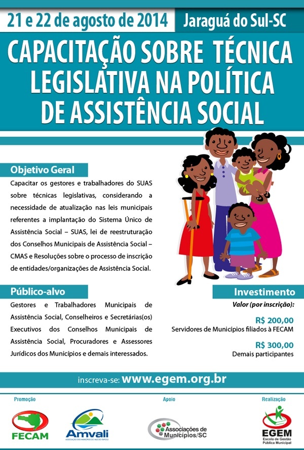 You are currently viewing AMVALI e EGEM realizam Capacitação sobre Técnica Legislativa na Política de Assistência Social