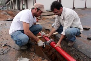 Read more about the article Sistema contra incêndio é instalado no Parque Municipal de Eventos