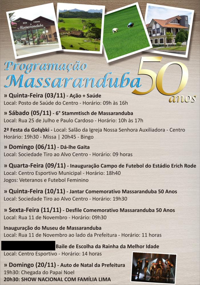 You are currently viewing Massaranduba comemora 50 anos