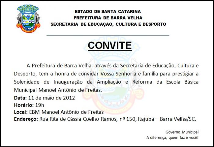 You are currently viewing Prefeitura de Barra Velha realiza nesta sexta-feira solenidade de inauguração da ampliação e reforma de escola