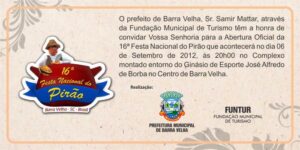 Read more about the article Barra Velha convida todos para participarem da 16ª Festa Nacional do Pirão