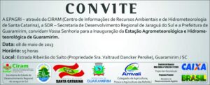 Read more about the article Guaramirim ganha Estação Agrometeorológica