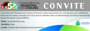 Read more about the article Guaramirim realiza Conferência Municipal da cidade