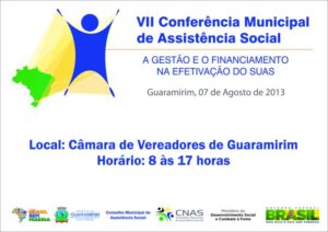 Read more about the article Guaramirim – VII Conferencia de Assistência Social será amanhã