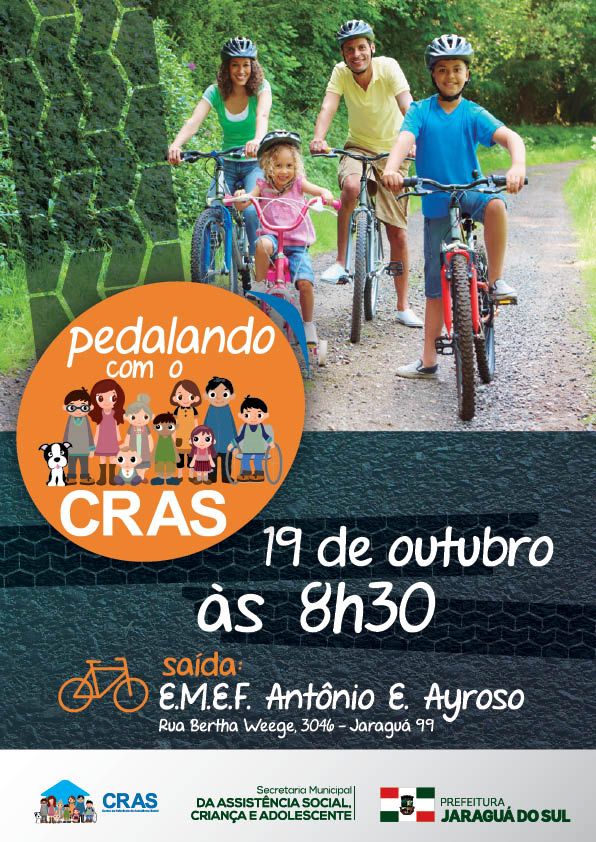 You are currently viewing “Pedalando com o Cras” acontece neste sábado (19)