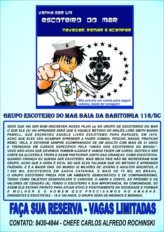 Read more about the article Barra Velha: movimento escoteiro