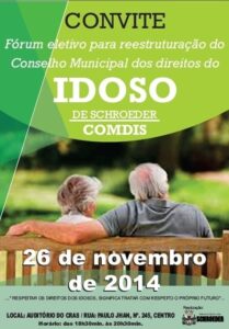 Read more about the article Fórum Eletivo para reestruturação do Conselho do Idoso