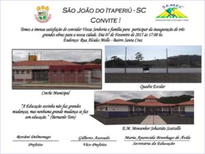 Read more about the article Prefeitura de São João do Itaperiú inaugura obras