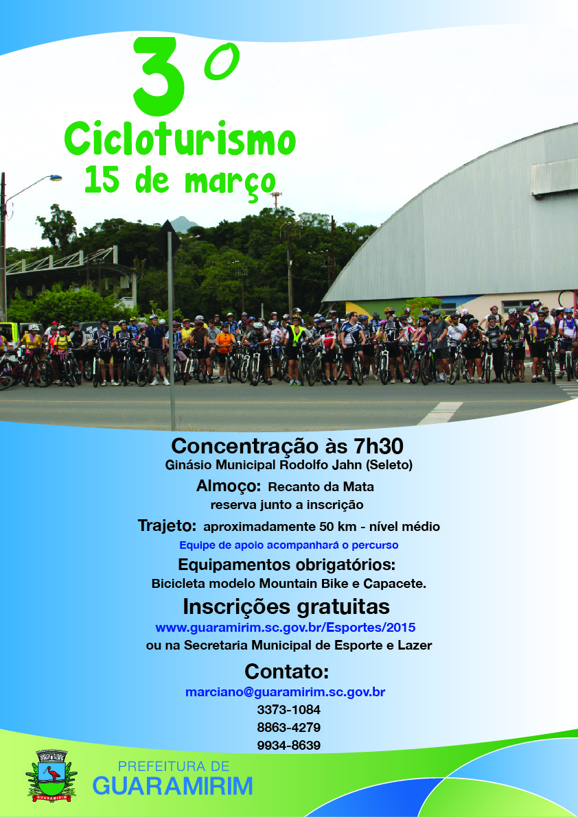 You are currently viewing Guaramirim terá o 3º Cicloturismo